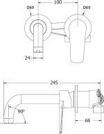 Viospiral Optima 00-7510 Νιπτήρα Χρωμέ
