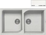 Elleci Ego 450 Granitek Ένθετος Νεροχύτης 86x50cm Bianco Titano