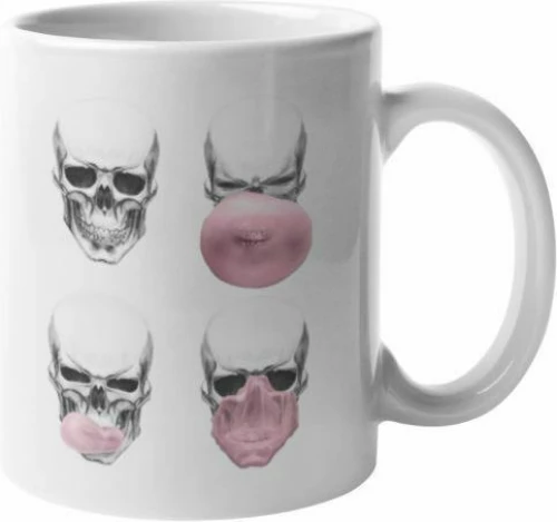 Κεραμική κούπα Skull Bubble