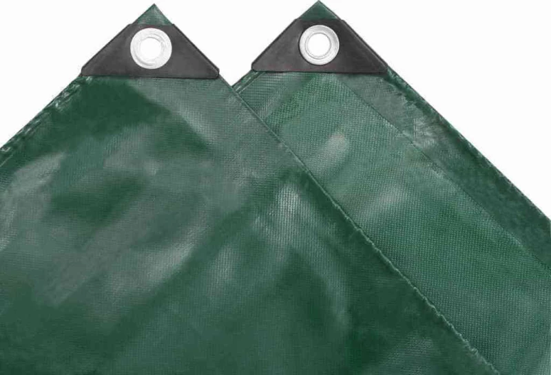 vidaXL Μουσαμάς 650gr/m² Πράσινος 3x3m 43819