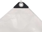 vidaXL Μουσαμάς 650gr/m² Λευκός 2x3m 43838