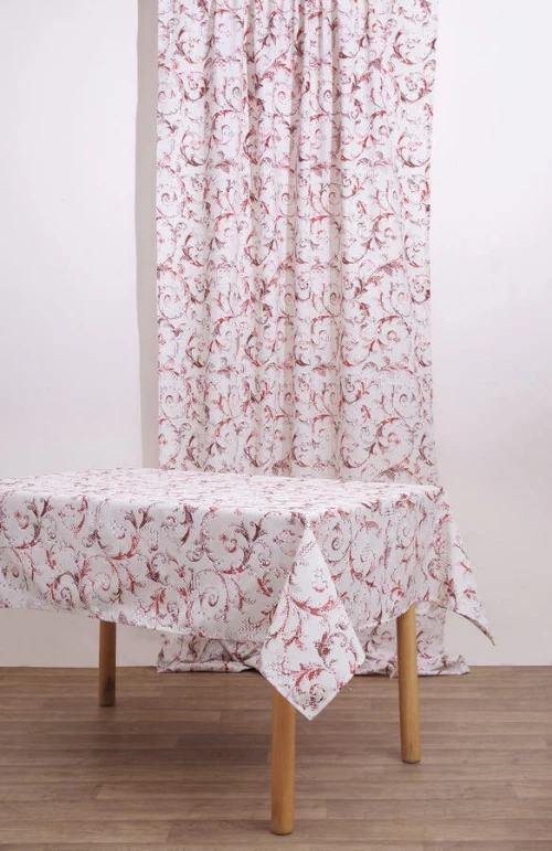 Viopros Τραπεζομάντηλο 140x180 Άντα Κόκκινο