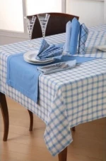 Viopros Τραπεζομάντηλο 140x180 Ουαλία Γαλάζιο