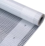vidaXL Μουσαμάς 260gr/m² 2x5m με Ύφανση Leno Λευκός 45546