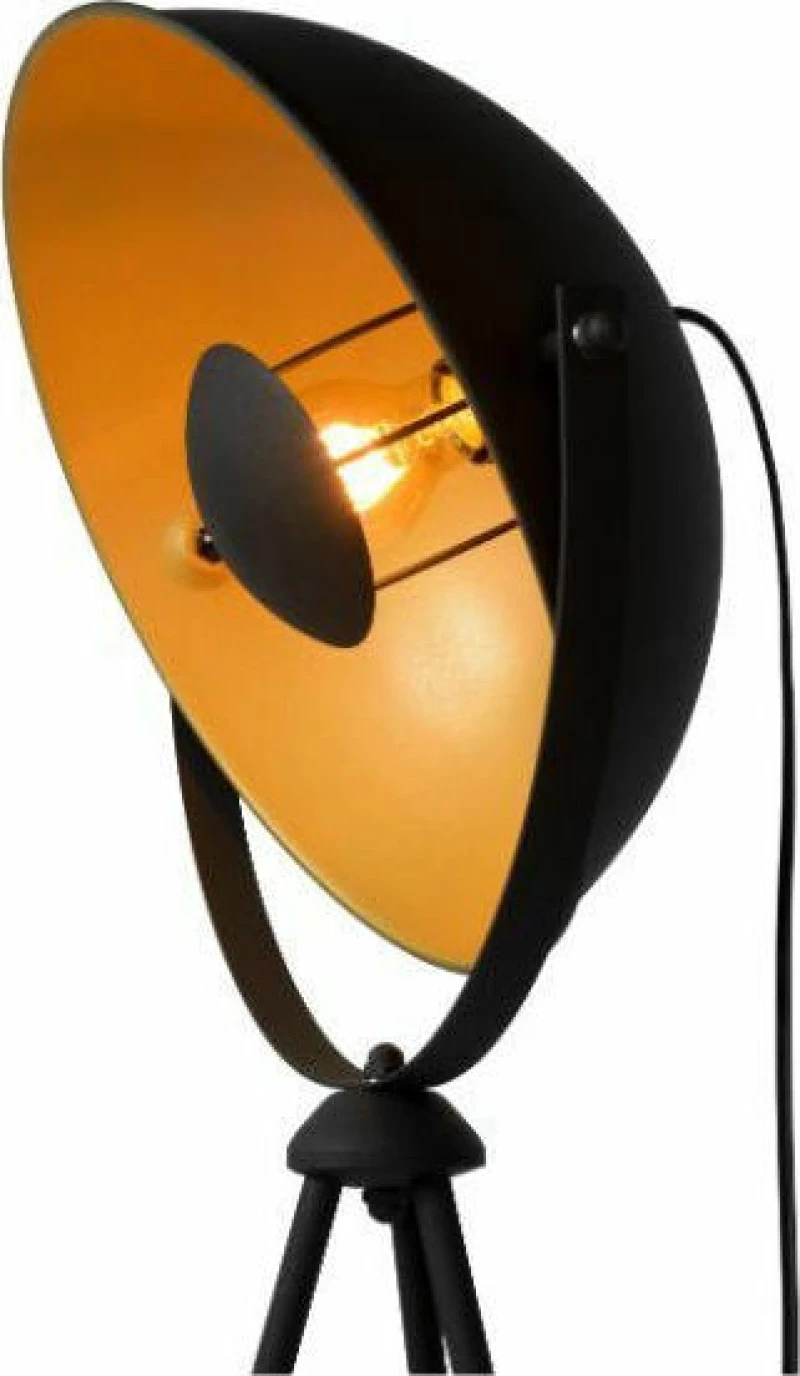 Lucide Lightning Alvaro Φωτιστικό Δαπέδου Μαύρο με Ύψος 148cm