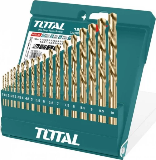 Total Σετ Τρυπάνια HSS TACSD0195 19τμχ