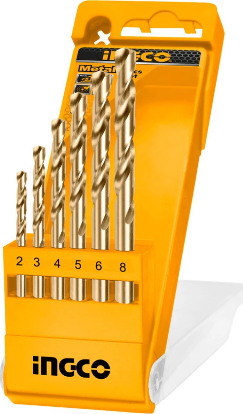 Ingco Σετ Τρυπάνια Μετάλλου AKD1055 6τμχ