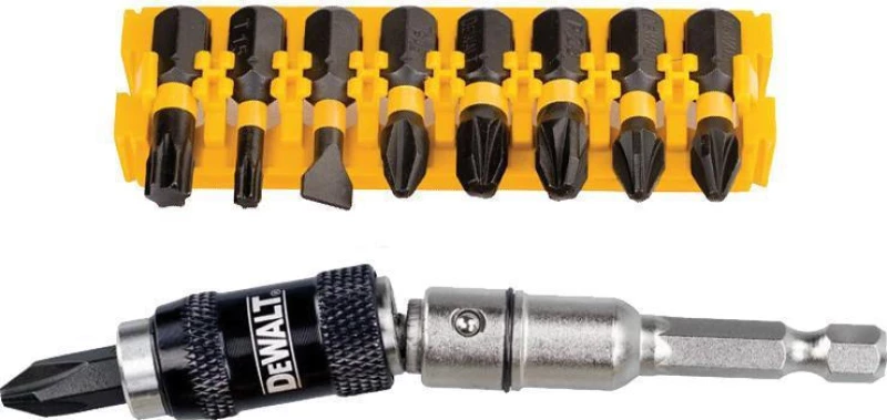 Dewalt Σετ Μύτες με Αντάπτορα Σπαστό Torsion DT70578T 10τμχ
