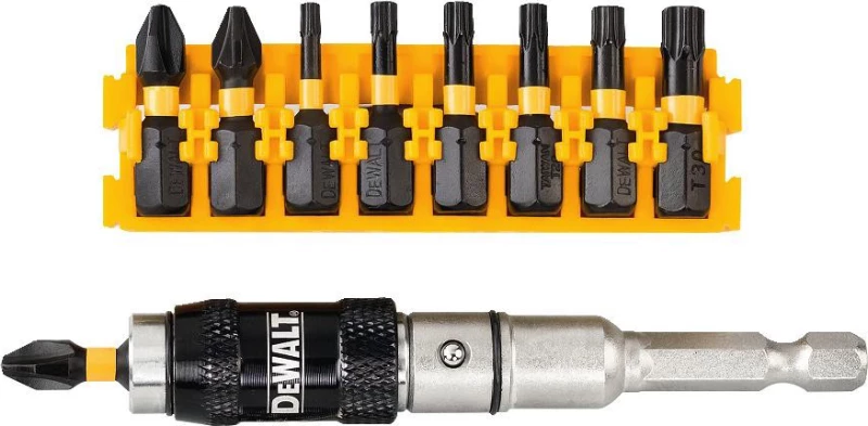 Dewalt Σετ Μύτες με Αντάπτορα Σπαστό Torsion DT70578T 10τμχ