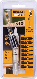 Dewalt Σετ Μύτες με Αντάπτορα Σπαστό Torsion DT70578T 10τμχ