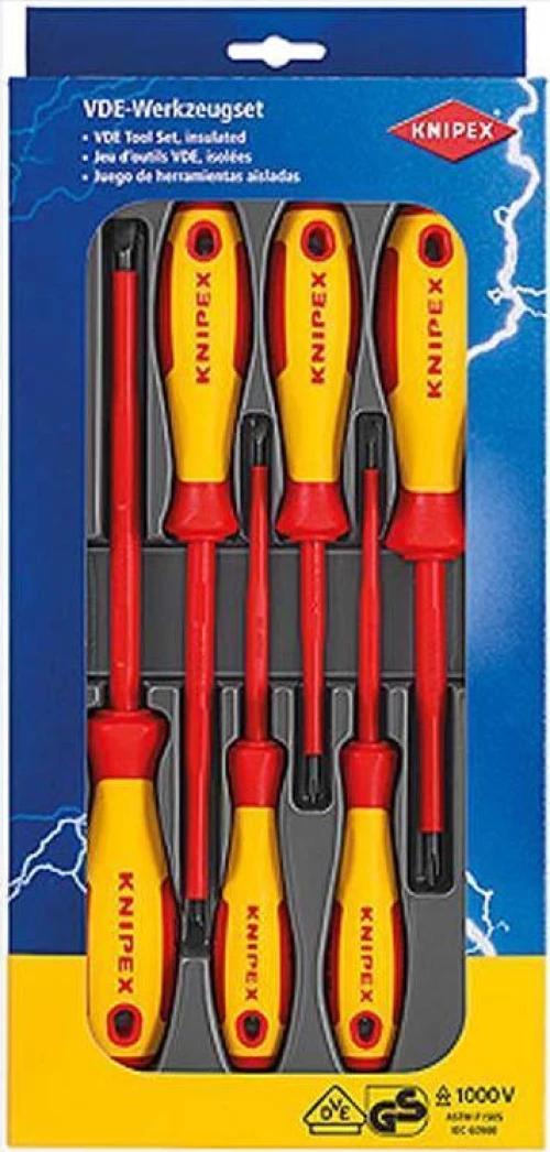 Knipex Σετ Κατσαβίδια Ηλεκτρολόγου 002012V01 6τμχ