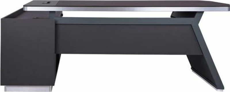 Επαγγελματικό Γραφείο Ξύλινο Γωνιακό Wenge 220x180x76cm
