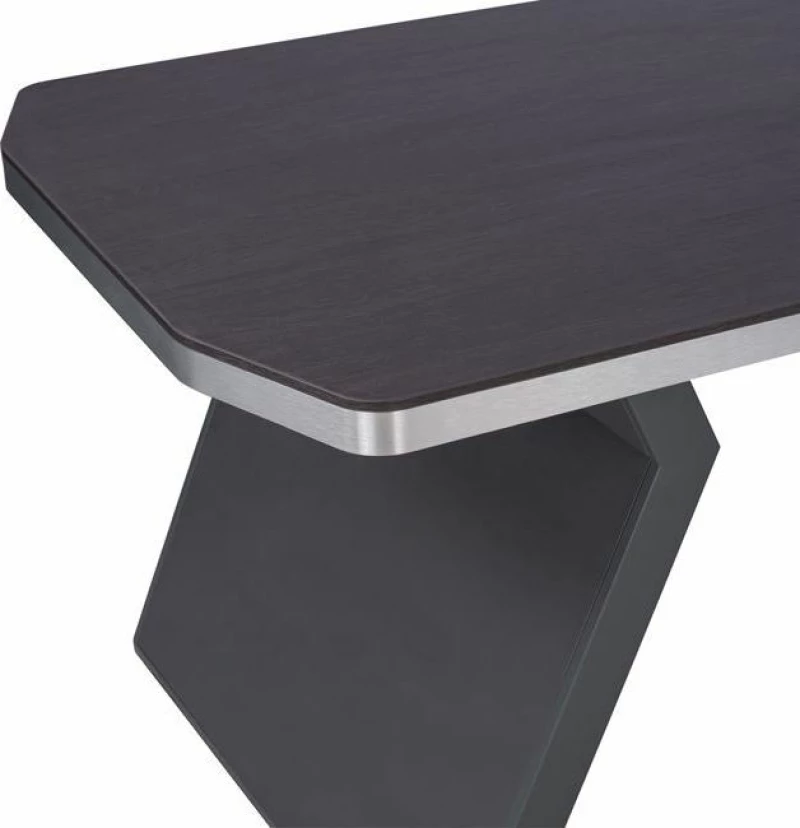 Επαγγελματικό Γραφείο Ξύλινο Γωνιακό Wenge 220x180x76cm