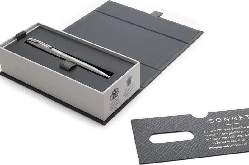 Parker Στυλό Ballpoint με Μαύρο Mελάνι Sonnet Core Stainless Steel CT