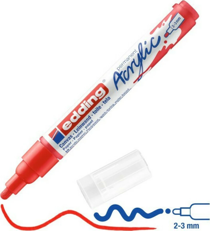 Edding 5100 Ακρυλικός 3mm Traffic Red
