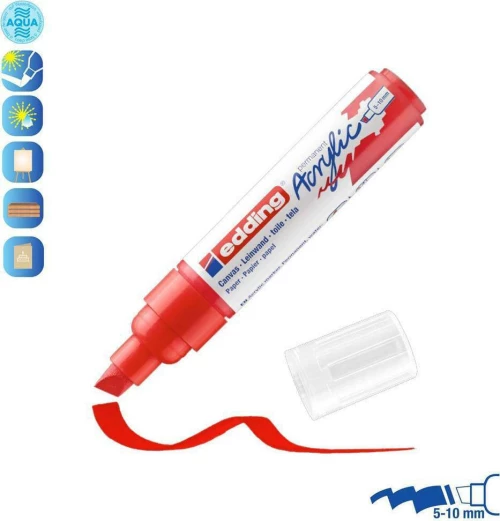 Edding 5000 Ακρυλικός 10mm Traffic Red