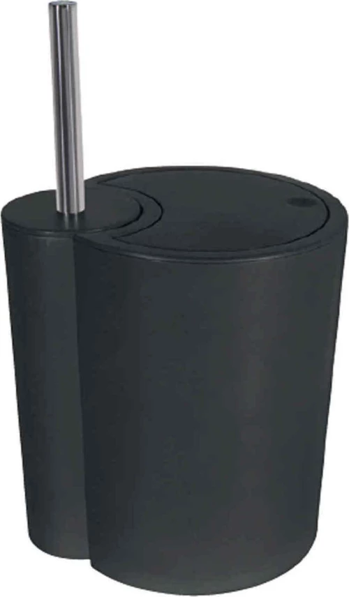 Dimitracas Sun & Moon Πλαστικό Σετ Πιγκάλ και Καλαθάκι Μπάνιου 5.5lt Μαύρο