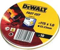 Dewalt Δίσκοι Κοπής Inox 115mm DT3506 10τμχ
