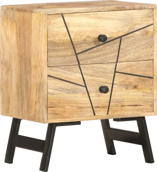 Κομοδίνο 40 x 30 x 50 εκ. από Μασίφ Ξύλο Μάνγκο