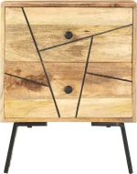 Κομοδίνο 40 x 30 x 50 εκ. από Μασίφ Ξύλο Μάνγκο
