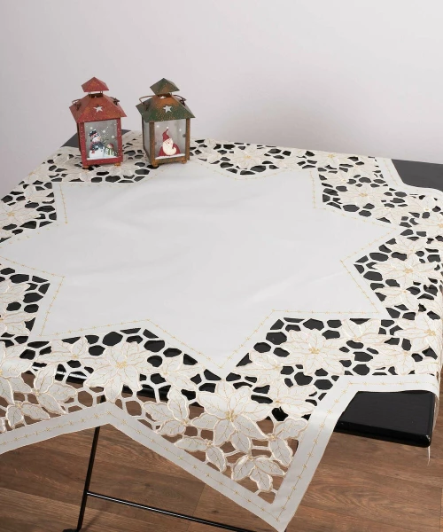Silk Fashion Y21 Χριστουγεννιάτικο Τραπεζοκαρέ 140x140cm