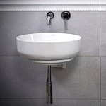 A&D Cupa X Επικαθήμενος Νιπτήρας Πορσελάνης 44x44cm Λευκός