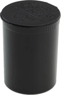Πλαστικό Δοχείο Αποθήκευσης Squeeze Open - Μαύρο 110ml