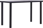 Τραπεζαρία Μαύρο/Γκρι του Σκυροδέματος 120x60x75 εκ. από MDF