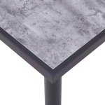 Τραπεζαρία Μαύρο/Γκρι του Σκυροδέματος 120x60x75 εκ. από MDF