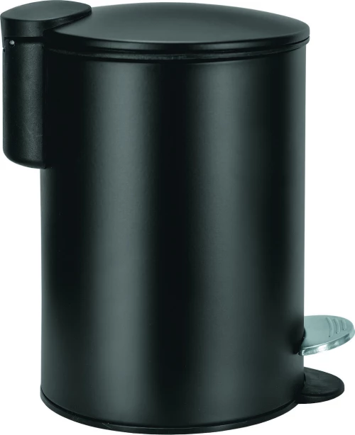 Kleine Wolke Silence Μεταλλικό Καλαθάκι Μπάνιου 3lt Μαύρο