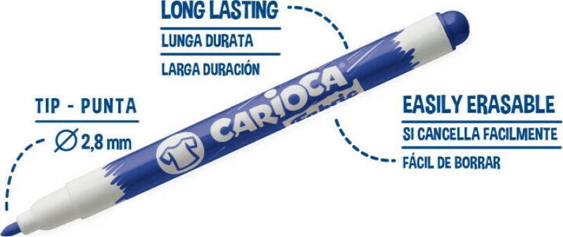 Carioca Μαρκαδόροι Πίνακα 2.8mm 8τμχ