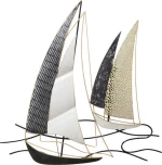 Marhome Διακοσμητικό Τοίχου Καραβάκια 80.7x80cm