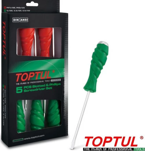 Toptul Σετ Κατσαβίδια Χτυπητά GAAE0509 5τμχ