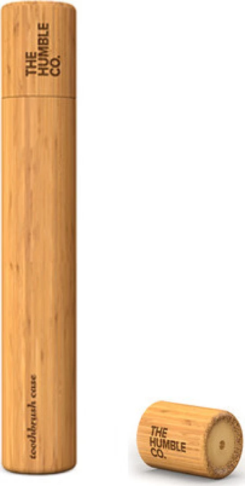 The Humble Co. Case For Kids Θήκη για Οδοντόβουρτσες Επιτραπέζια Μπαμπού Μπεζ
