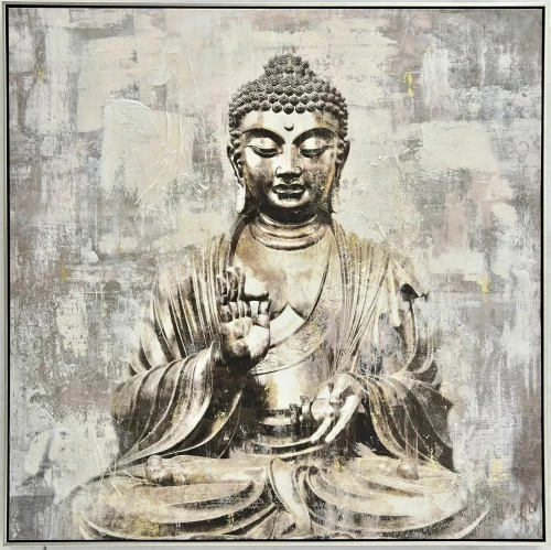Iliadis Βούδας Καθιστός Πίνακας σε Καμβά 102x102cm
