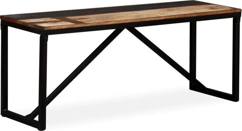 Πάγκος 110 x 35 x 45 εκ. από Μασίφ Ανακυκλωμένο Ξύλο