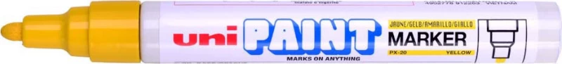 Uni-Ball Paint Ανεξίτηλος 2.2mm Κίτρινο
