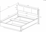 Σετ Κρεβατοκάμαρας Arco Λευκό 160x200cm 4τμχ