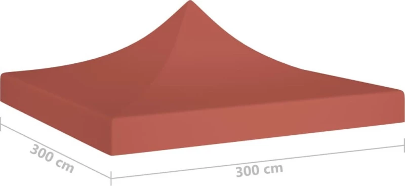 vidaXL Κάλυμμα Τέντας Εκδηλώσεων Τερακότα 3x3m 315324