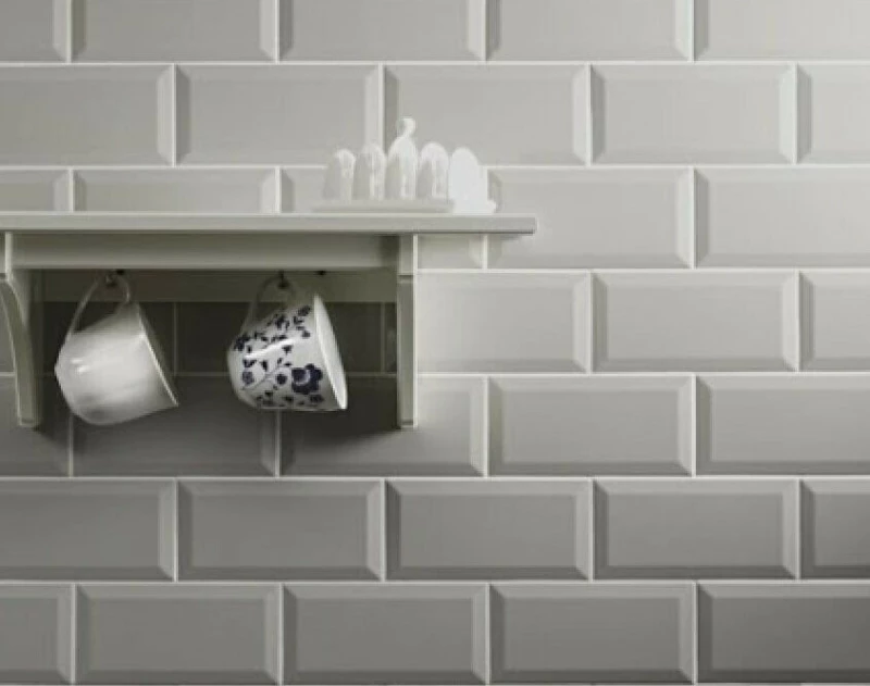Karag Metro Bizoute Grey 10x20cm Τοίχου Κουζίνας / Μπάνιου