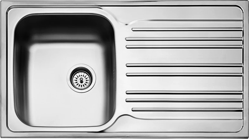 Fortinox Valley 25186 Ένθετος Νεροχύτης 86x50cm Inox Σατινέ