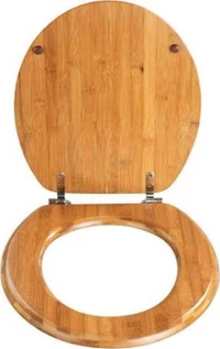 Wenko Bamboo Καπάκι Λεκάνης Ξύλινο 41x34cm Καφέ