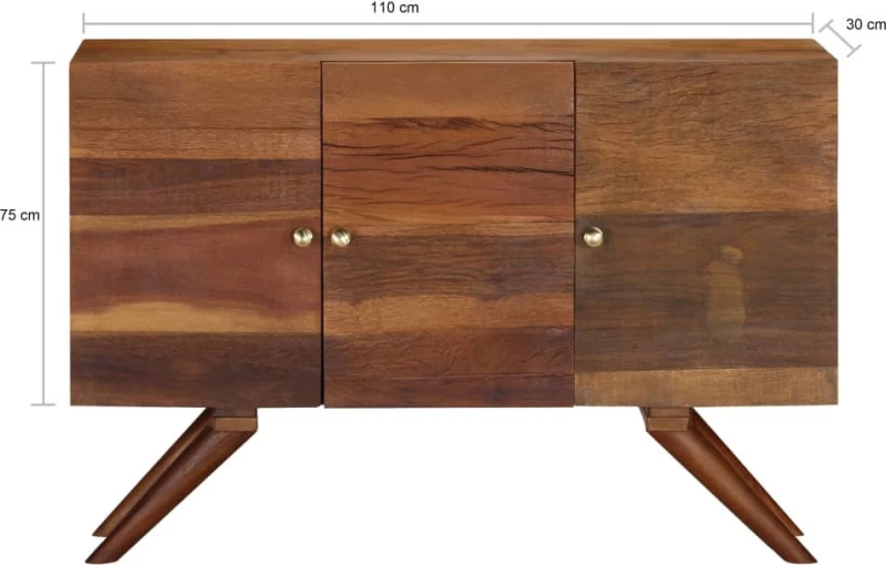 Μπουφές Ανακυκλωμένο Ξύλο 110x30x75cm