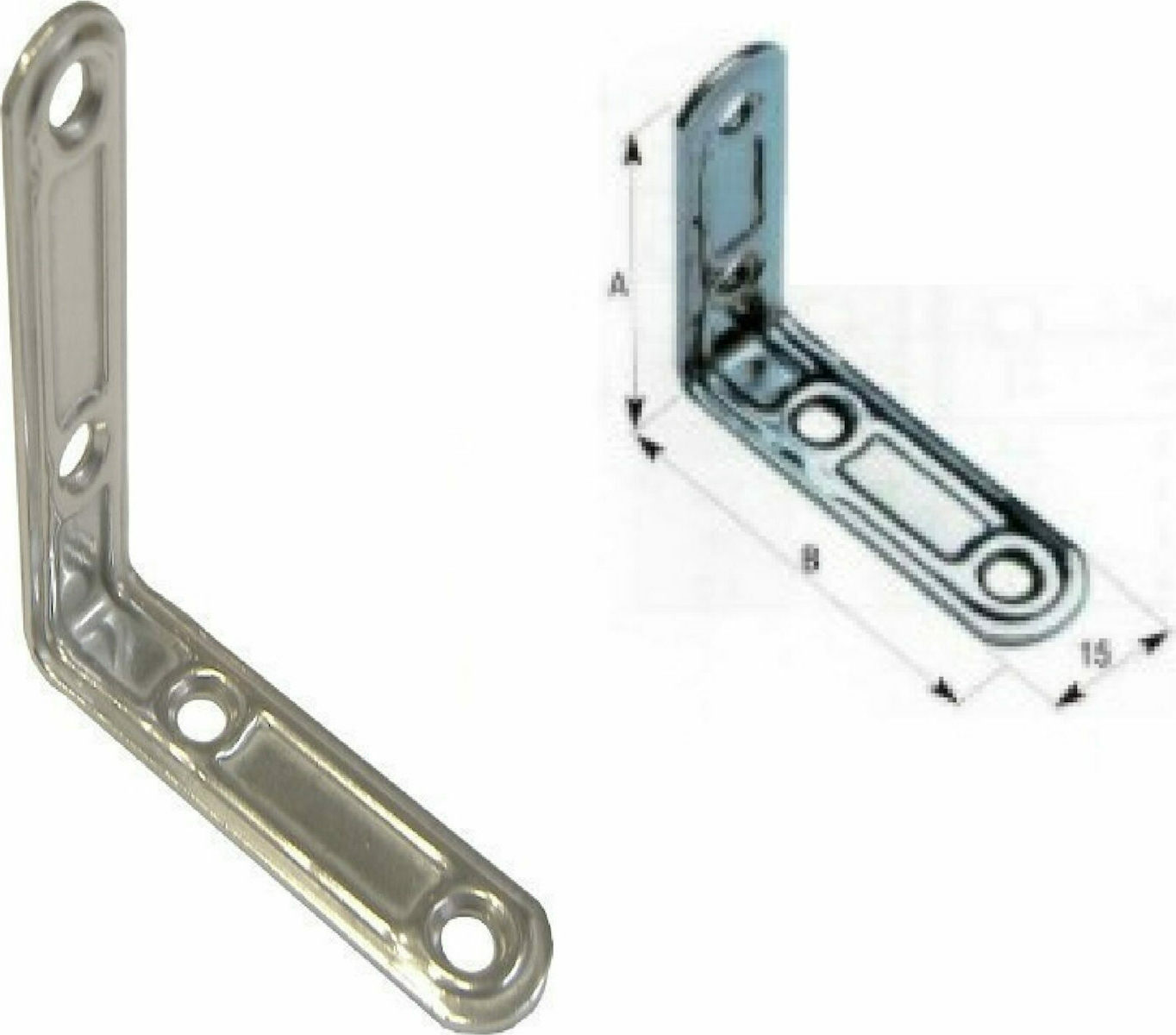 Γωνία Inox A2 Art164 60mm - art164-60