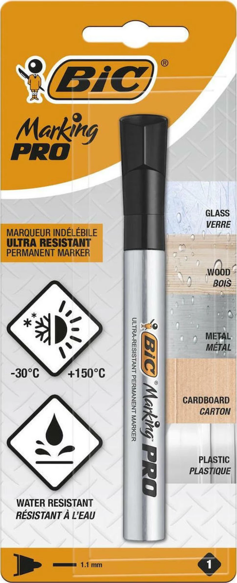 Bic Marking Pro Ανεξίτηλος 4.7mm Μαύρο