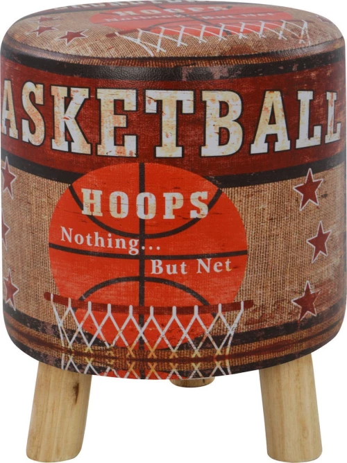 Σκαμπό Σαλονιού Basketball 30x30x38cm