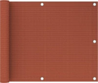 vidaXL Διαχωριστικό Βεράντας Τερακότα από HDPE 75x600cm 310947