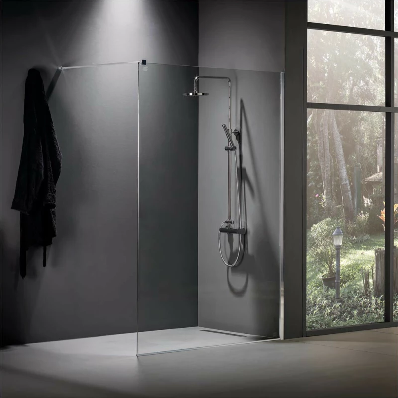 Devon Iwis Walk-in Διαχωριστικό Ντουζιέρας 107-109x200cm Clean Glass