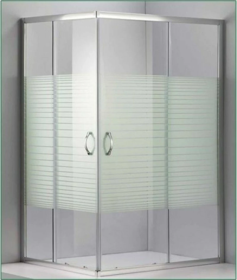 Gloria Dorita Καμπίνα Ντουζιέρας 100x80x185cm Stripes
