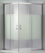 Gloria Dorita Καμπίνα Ντουζιέρας 100x80x185cm Stripes